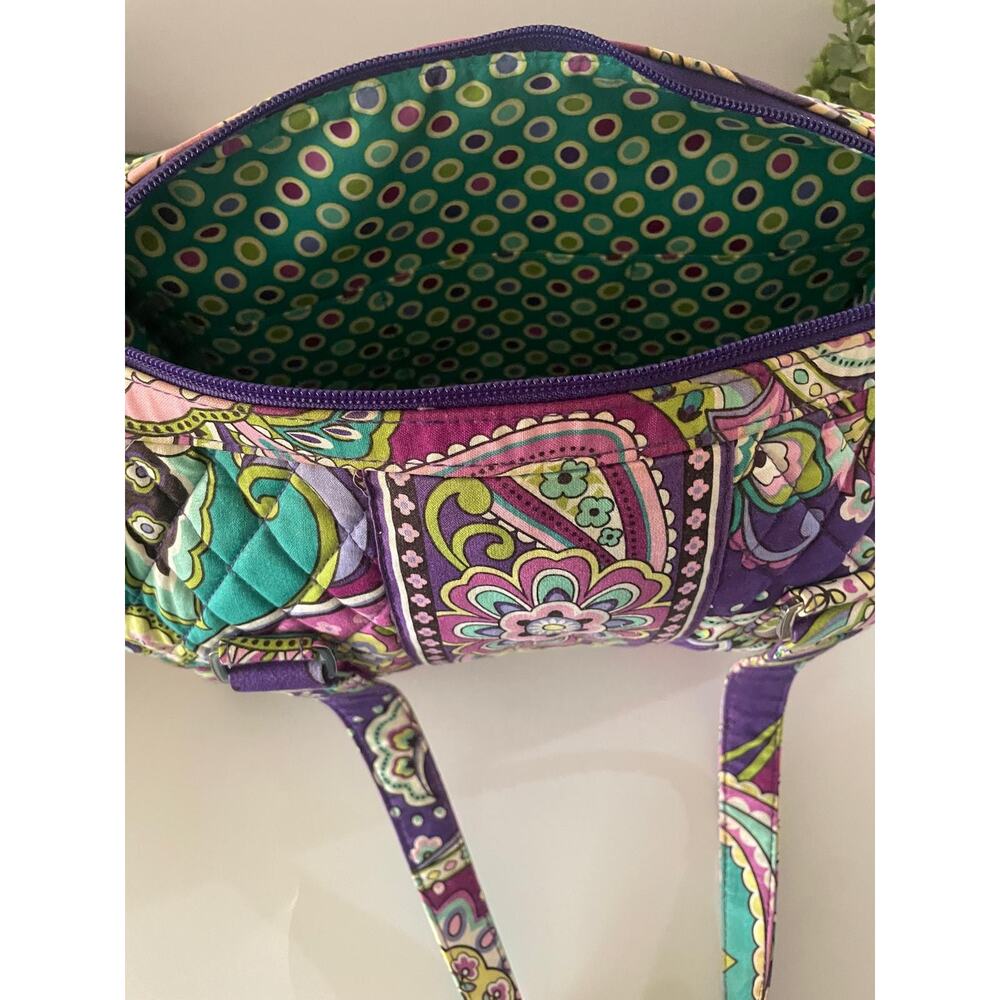 EUC Vera Bradley Glenna Shoulder Bag in Flora - Quilted Cotton Floral Tote - Picture 11 of 11